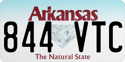 AR license plate 844VTC