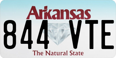 AR license plate 844VTE