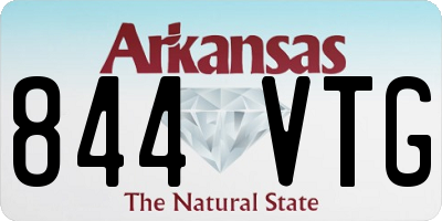 AR license plate 844VTG