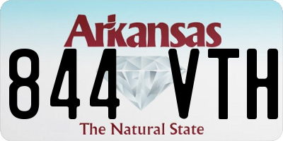 AR license plate 844VTH