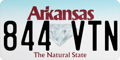 AR license plate 844VTN