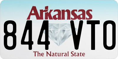 AR license plate 844VTO
