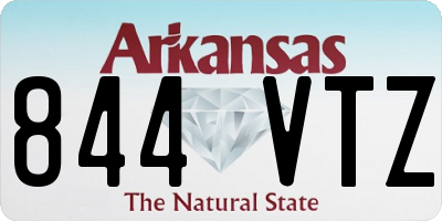 AR license plate 844VTZ