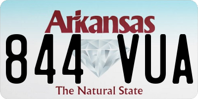 AR license plate 844VUA