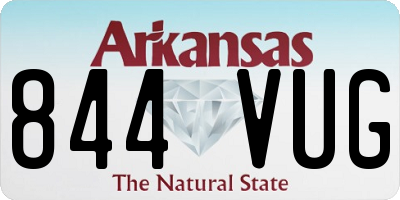 AR license plate 844VUG