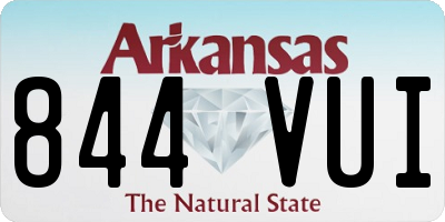 AR license plate 844VUI