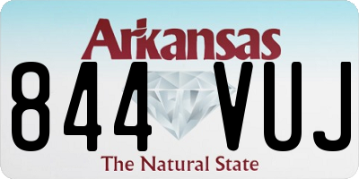 AR license plate 844VUJ