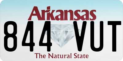 AR license plate 844VUT
