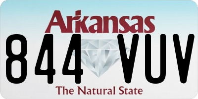 AR license plate 844VUV