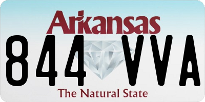 AR license plate 844VVA