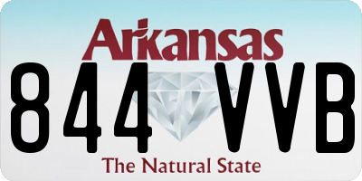 AR license plate 844VVB