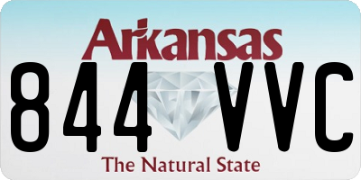 AR license plate 844VVC