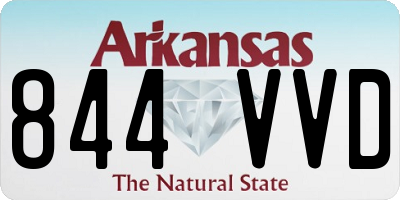 AR license plate 844VVD