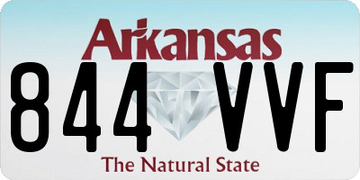 AR license plate 844VVF