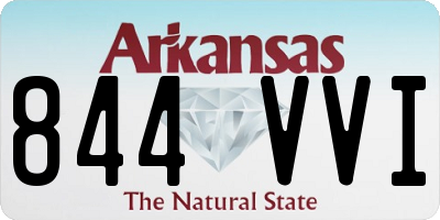 AR license plate 844VVI