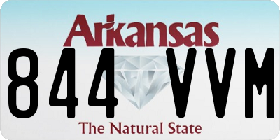 AR license plate 844VVM