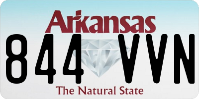 AR license plate 844VVN