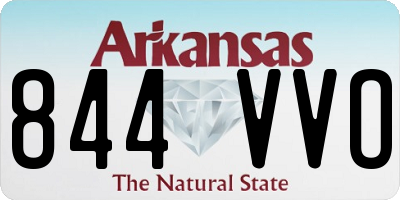 AR license plate 844VVO