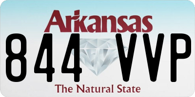 AR license plate 844VVP