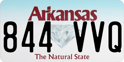 AR license plate 844VVQ