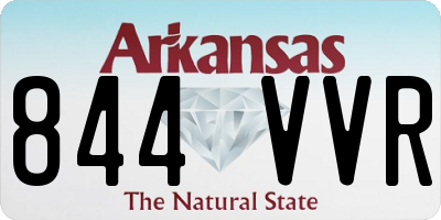 AR license plate 844VVR