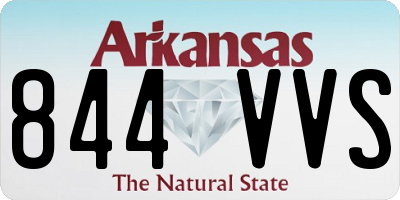 AR license plate 844VVS