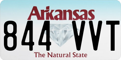AR license plate 844VVT