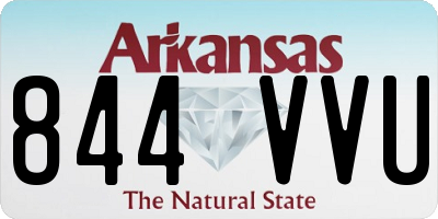 AR license plate 844VVU