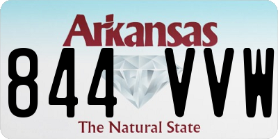 AR license plate 844VVW