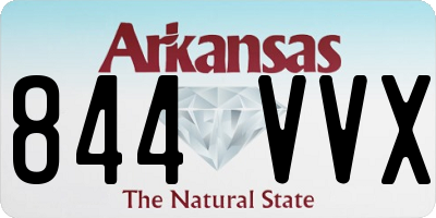 AR license plate 844VVX