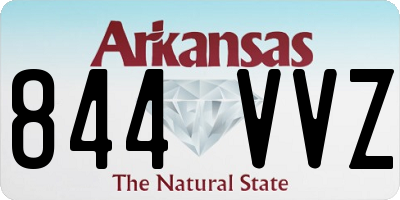 AR license plate 844VVZ