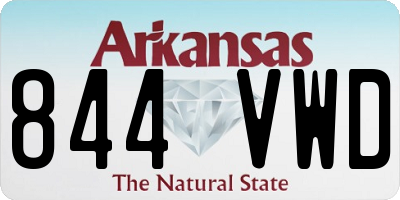 AR license plate 844VWD