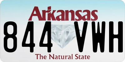 AR license plate 844VWH