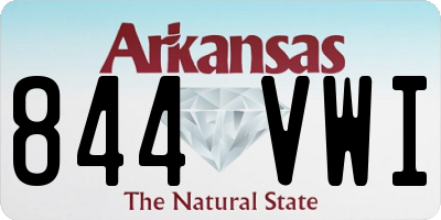 AR license plate 844VWI