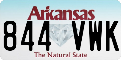 AR license plate 844VWK
