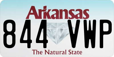 AR license plate 844VWP