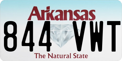 AR license plate 844VWT