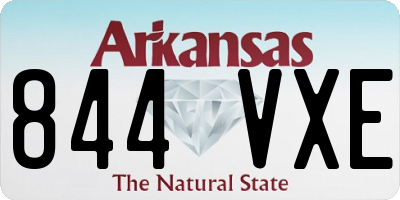 AR license plate 844VXE