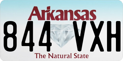 AR license plate 844VXH