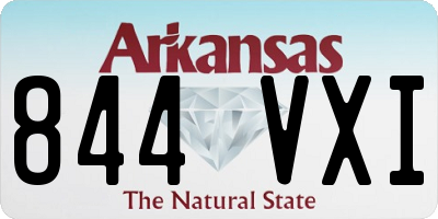 AR license plate 844VXI