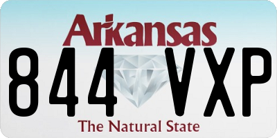 AR license plate 844VXP