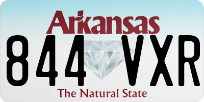 AR license plate 844VXR