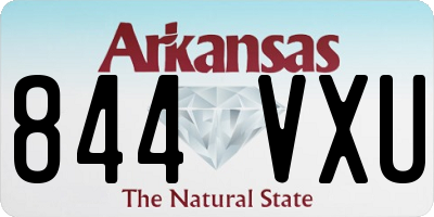 AR license plate 844VXU