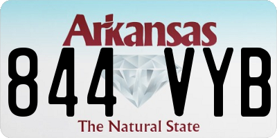 AR license plate 844VYB