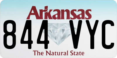 AR license plate 844VYC