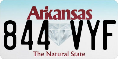 AR license plate 844VYF