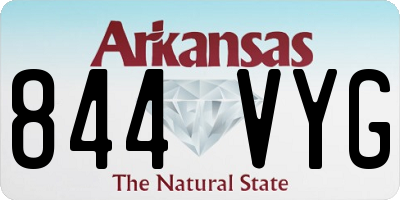 AR license plate 844VYG