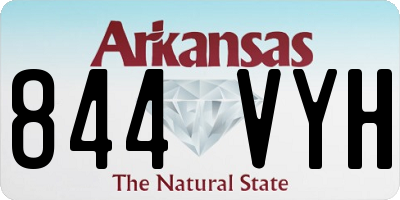 AR license plate 844VYH