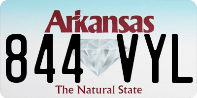 AR license plate 844VYL