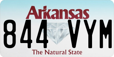 AR license plate 844VYM